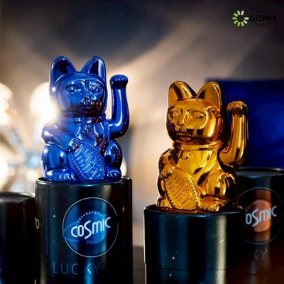 Lucky Cat Cosmic Shiny แมวกวักนำโชค เรียกทรัพย์ โชคลาภ มั่งคั่ง ขนาด 15 เซนติเมตร