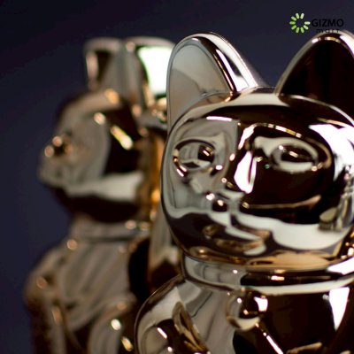 Lucky Cat Cosmic Shiny แมวกวักนำโชค เรียกทรัพย์ โชคลาภ มั่งคั่ง ขนาด 15 เซนติเมตร