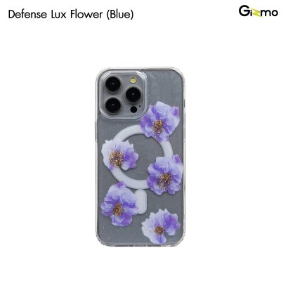 Gizmo Defense Lux Flower case เคสชาร์จได้ลายดอกไม้  สีฟ้า/แดง/ขาว รองรับไอโฟน 15/15pro/15pro max