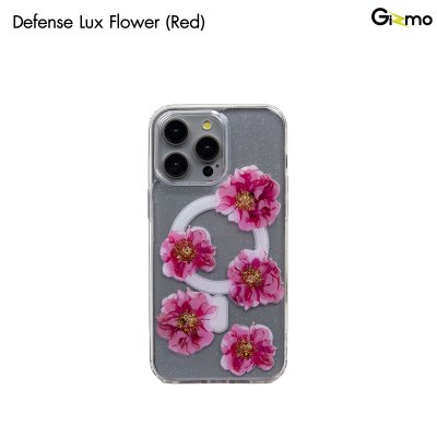 Gizmo Defense Lux Flower case เคสชาร์จได้ลายดอกไม้  สีฟ้า/แดง/ขาว รองรับไอโฟน 15/15pro/15pro max