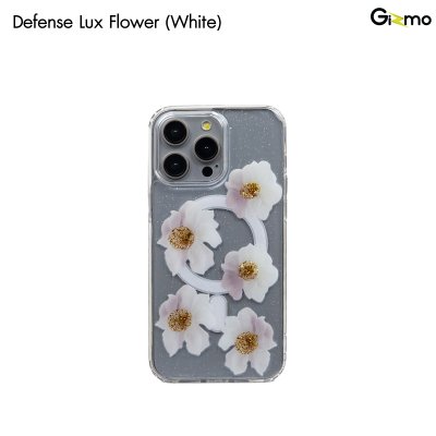 Gizmo Defense Lux Flower case เคสชาร์จได้ลายดอกไม้  สีฟ้า/แดง/ขาว รองรับไอโฟน 15/15pro/15pro max