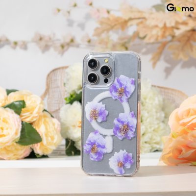 Gizmo Defense Lux Flower case เคสชาร์จได้ลายดอกไม้  สีฟ้า/แดง/ขาว รองรับไอโฟน 15/15pro/15pro max