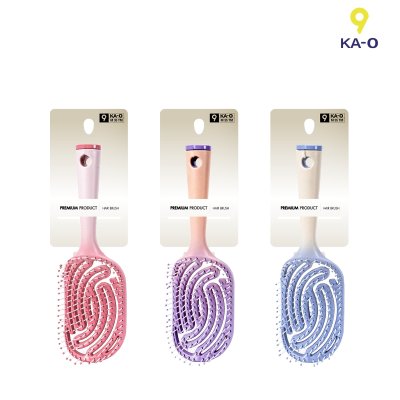 KA-O แปรงหวีผม Hairbrush ทรงเหลี่ยม รุ่น M35 - TM