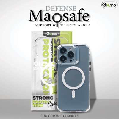 Gizmo เคสไอโฟน14 เคสใสโชว์เครื่องสวย กันกระแทก มีแผ่น magsafe รุ่น Defense