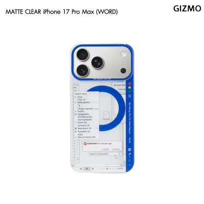 GIZMO WWPC Matte Back Case with MagSafe Word เคสมือถือลายโปรแกรม iPhone 17