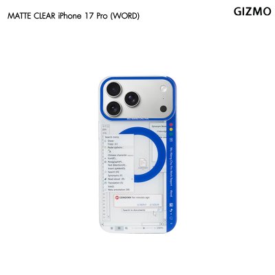GIZMO WWPC Matte Back Case with MagSafe Word เคสมือถือลายโปรแกรม iPhone 17