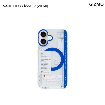 GIZMO WWPC Matte Back Case with MagSafe Word เคสมือถือลายโปรแกรม iPhone 17