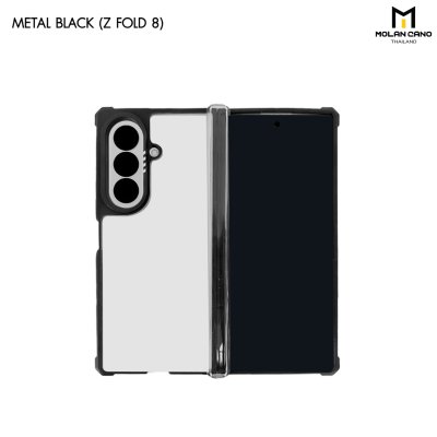 Molan Cano Metal Black เคสใส Samsung Galaxy Z Flip 8 / Fold 8 / Fold 8 Ultra