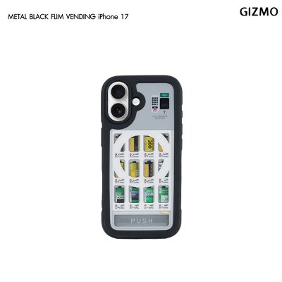 GIZMO WWPC Metal Black Case with MagSafe Film Vending เคสลายตู้ฟิล์ม ขอบดำเมทัลลิก iPhone 17