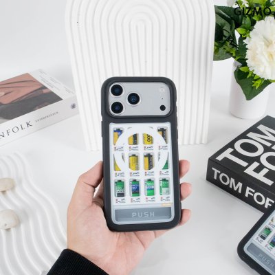 GIZMO WWPC Metal Black Case with MagSafe Film Vending เคสลายตู้ฟิล์ม ขอบดำเมทัลลิก iPhone 17