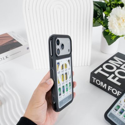 GIZMO WWPC Metal Black Case with MagSafe Film Vending เคสลายตู้ฟิล์ม ขอบดำเมทัลลิก iPhone 17