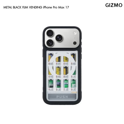 GIZMO WWPC Metal Black Case with MagSafe Film Vending เคสลายตู้ฟิล์ม ขอบดำเมทัลลิก iPhone 17