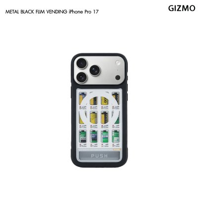 GIZMO WWPC Metal Black Case with MagSafe Film Vending เคสลายตู้ฟิล์ม ขอบดำเมทัลลิก iPhone 17