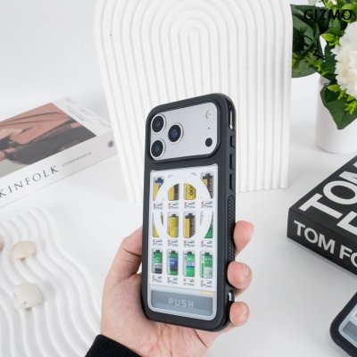 GIZMO WWPC Metal Black Case with MagSafe Film Vending เคสลายตู้ฟิล์ม ขอบดำเมทัลลิก iPhone 17