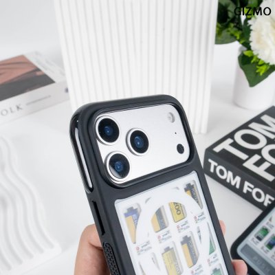 GIZMO WWPC Metal Black Case with MagSafe Film Vending เคสลายตู้ฟิล์ม ขอบดำเมทัลลิก iPhone 17