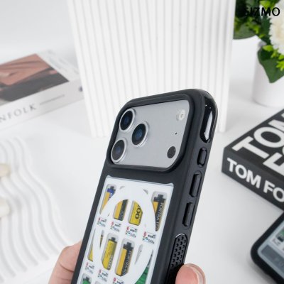 GIZMO WWPC Metal Black Case with MagSafe Film Vending เคสลายตู้ฟิล์ม ขอบดำเมทัลลิก iPhone 17