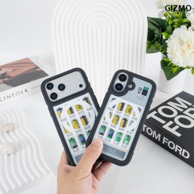 GIZMO WWPC Metal Black Case with MagSafe Film Vending เคสลายตู้ฟิล์ม ขอบดำเมทัลลิก iPhone 17