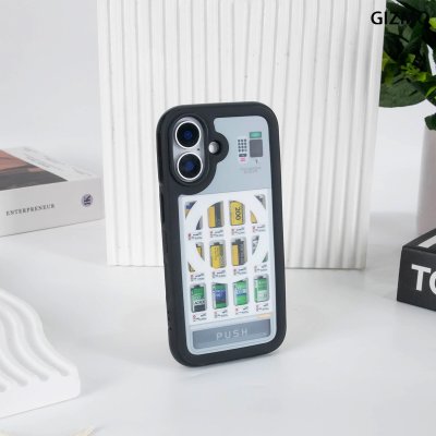 GIZMO WWPC Metal Black Case with MagSafe Film Vending เคสลายตู้ฟิล์ม ขอบดำเมทัลลิก iPhone 17