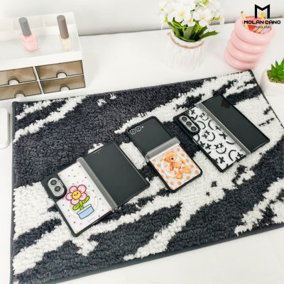 Molan Cano Metal Black Mag Printing เคสสำหรับ Samsung Galaxy Z Fold 8