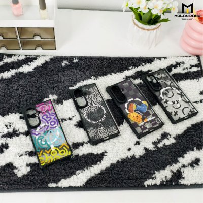 Molan Cano Metal Black Mag Printing เคสหรับ Samsung Galaxy Z Fold 8 Ultra