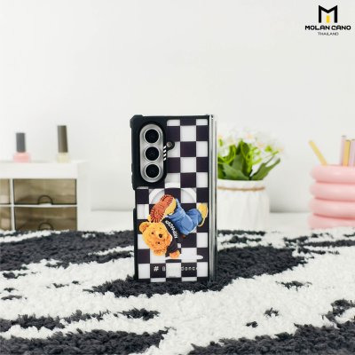 Molan Cano Metal Black Mag Printing เคสหรับ Samsung Galaxy Z Fold 8 Ultra