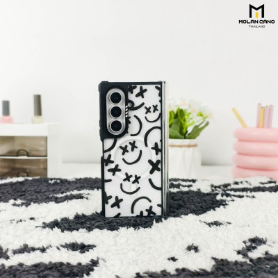 Molan Cano Metal Black Mag Printing เคสหรับ Samsung Galaxy Z Fold 8 Ultra