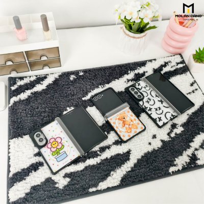Molan Cano Metal Black Mag Printing เคสหรับ Samsung Galaxy Z Flip 8