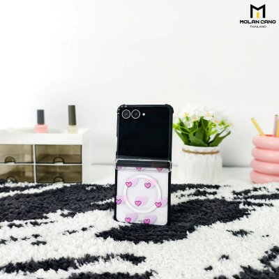 Molan Cano Metal Black Mag Printing เคสหรับ Samsung Galaxy Z Flip 8