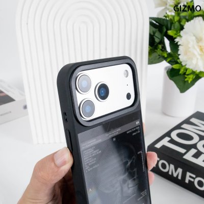 GIZMO WWPC Metal Black Case with MagSafe Computed Tomography เคสมือถือลายสแกนกะโหลก Metal iPhone 17