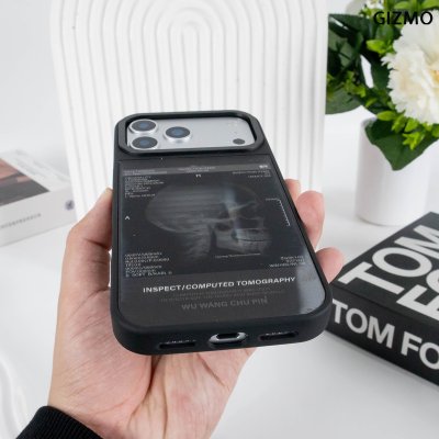 GIZMO WWPC Metal Black Case with MagSafe Computed Tomography เคสมือถือลายสแกนกะโหลก Metal iPhone 17