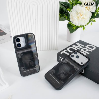GIZMO WWPC Metal Black Case with MagSafe Computed Tomography เคสมือถือลายสแกนกะโหลก Metal iPhone 17