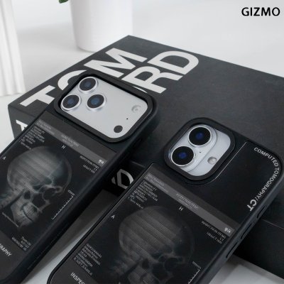 GIZMO WWPC Metal Black Case with MagSafe Computed Tomography เคสมือถือลายสแกนกะโหลก Metal iPhone 17