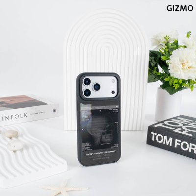 GIZMO WWPC Metal Black Case with MagSafe Computed Tomography เคสมือถือลายสแกนกะโหลก Metal iPhone 17