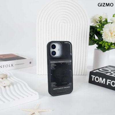 GIZMO WWPC Metal Black Case with MagSafe Computed Tomography เคสมือถือลายสแกนกะโหลก Metal iPhone 17