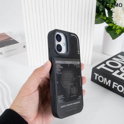 GIZMO WWPC Metal Black Case with MagSafe Computed Tomography เคสมือถือลายสแกนกะโหลก Metal iPhone 17