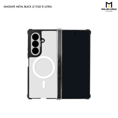 Molan Cano Metal Black MagSafe เคสสำหรับ Samsung Galaxy Z Flip 8 / Fold 8 / Fold 8 Ultra