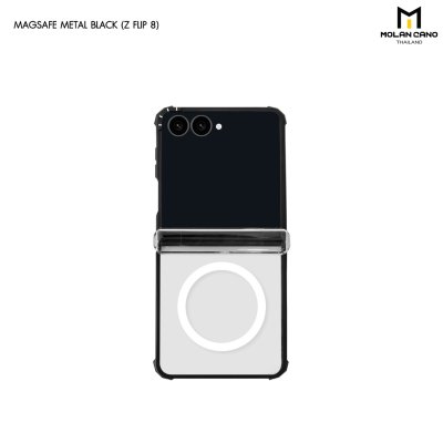 Molan Cano Metal Black MagSafe เคสสำหรับ Samsung Galaxy Z Flip 8 / Fold 8 / Fold 8 Ultra