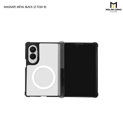 Molan Cano Metal Black MagSafe เคสสำหรับ Samsung Galaxy Z Flip 8 / Fold 8 / Fold 8 Ultra
