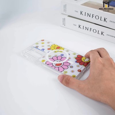 Molan Cano for Samsung S24 FE Crystal Magsafe 2in1 Case Clear เคสใส เคสซัมซุงสกีนลาย รองรับชาร์จไร้สาย