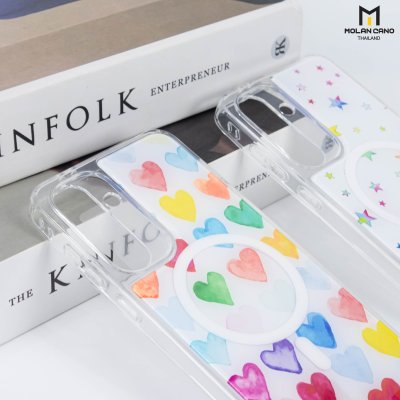Molan Cano for Samsung S24 FE Crystal Magsafe 2in1 Case Clear เคสใส เคสซัมซุงสกีนลาย รองรับชาร์จไร้สาย