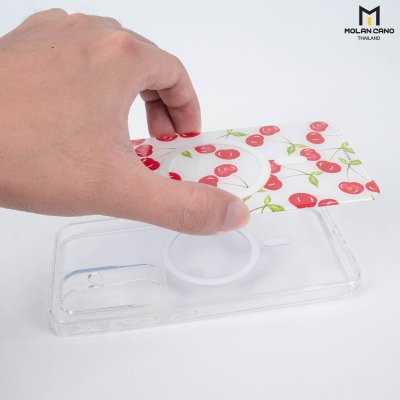 Molan Cano for Samsung S24 FE Crystal Magsafe 2in1 Case Clear เคสใส เคสซัมซุงสกีนลาย รองรับชาร์จไร้สาย