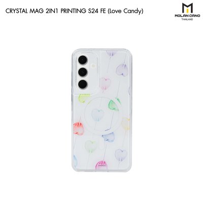 Molan Cano for Samsung S24 FE Crystal Magsafe 2in1 Case Clear เคสใส เคสซัมซุงสกีนลาย รองรับชาร์จไร้สาย