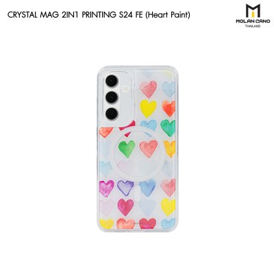 Molan Cano for Samsung S24 FE Crystal Magsafe 2in1 Case Clear เคสใส เคสซัมซุงสกีนลาย รองรับชาร์จไร้สาย