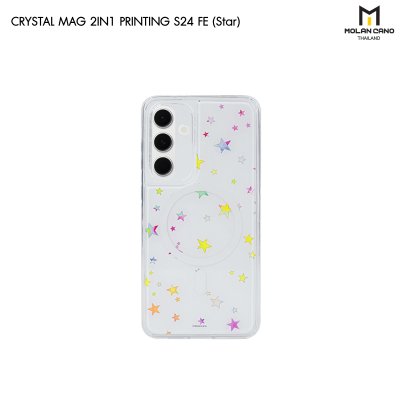 Molan Cano for Samsung S24 FE Crystal Magsafe 2in1 Case Clear เคสใส เคสซัมซุงสกีนลาย รองรับชาร์จไร้สาย