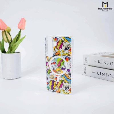 Molan Cano for Samsung S25 FE Crystal Magsafe 2in1 Case Clear เคสใส เคสซัมซุงสกีนลาย รองรับชาร์จไร้สาย