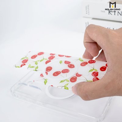 Molan Cano for Samsung S25 FE Crystal Magsafe 2in1 Case Clear เคสใส เคสซัมซุงสกีนลาย รองรับชาร์จไร้สาย