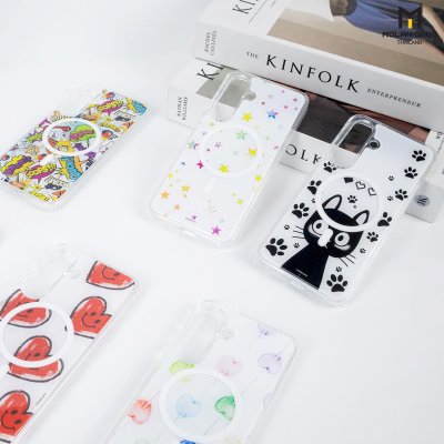 Molan Cano for Samsung S25 FE Crystal Magsafe 2in1 Case Clear เคสใส เคสซัมซุงสกีนลาย รองรับชาร์จไร้สาย