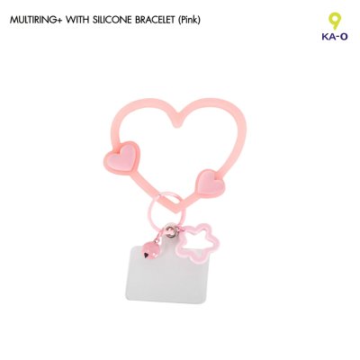 Multiring Heart-Shaped Silicone bracelet ที่คล้องมือถือซิลิโคนรูปหัวใจ