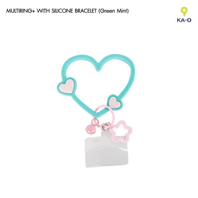 Multiring Heart-Shaped Silicone bracelet ที่คล้องมือถือซิลิโคนรูปหัวใจ
