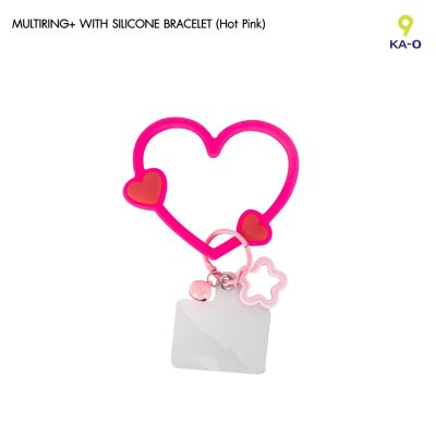 Multiring Heart-Shaped Silicone bracelet ที่คล้องมือถือซิลิโคนรูปหัวใจ
